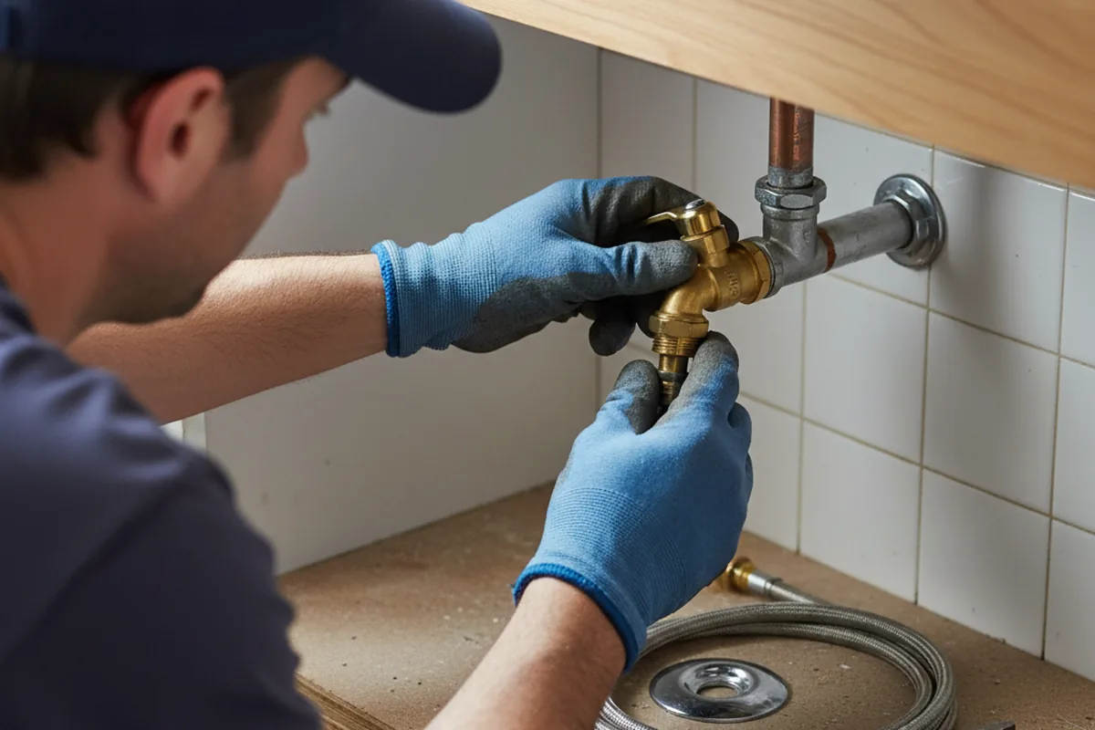 Shutoff valve and fitting work during Repiping in Elton